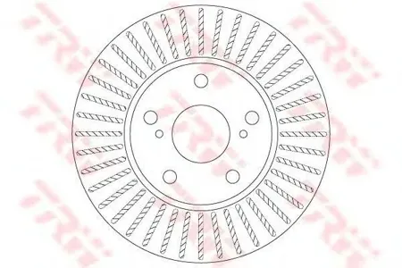 TRW DF6679 Диск торм передн Toyota AURIS 2012 >> AURIS TOURING Sport s 2013 >> AURIS VAN 2013 >> Corolla 2012