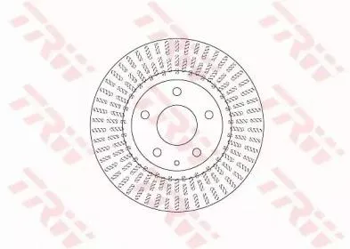 TRW DF6731 Диск тормозной Mazda 3 13- передний вент. D 295мм