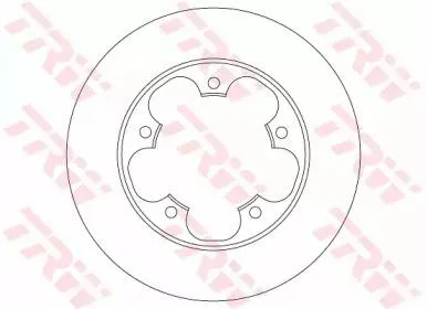 TRW DF6748 Диск торм.задний Ford Transit 813-