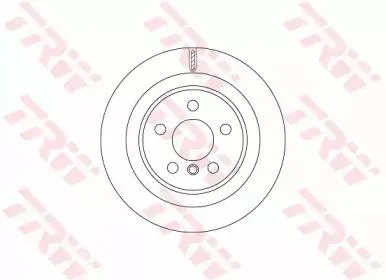 TRW DF6755 Диск торм.задний BMW X1 (F48) 2.0, 2.5