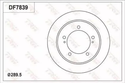 TRW DF7839 Диск тормозной передний Suzuki Jimny 1.3 16V 98>