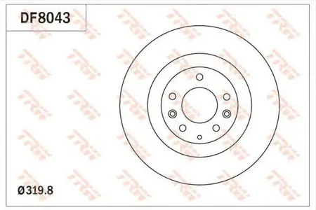 TRW DF8043 Диск торм. Mazda CX-7CX-9