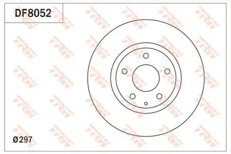 TRW DF8052 Диск торм Mazda 6 2012 >> CX-5 2011 >>