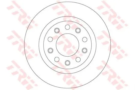 TRW DF8070 Диск торм.задний Alfa Romeo Giulietta 1.41.6JTD2.0JTD 10>