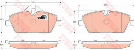 TRW GDB1611 Колодки торм.передние
