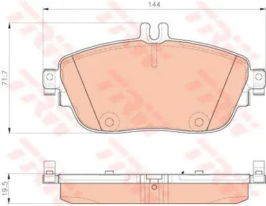 TRW GDB1932 Колодки торм.передние Mercedes W176W246 11>