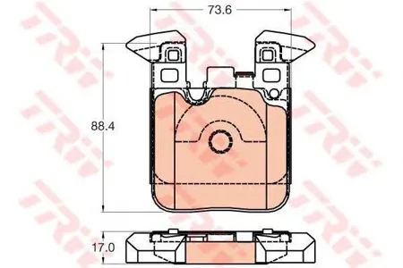 TRW GDB2028 Колодки торм.задние BMW 1 F20, 3 F30