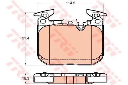 TRW GDB2031 Колодки торм.передние BMW F34F30F31F36F32F33 11>