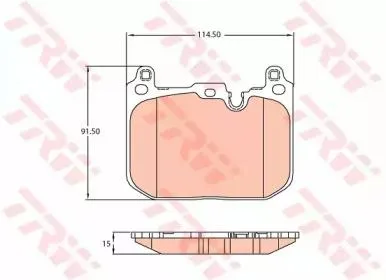 TRW GDB2137 Колодки торм.передние BMW MINI MINIClabman 14>