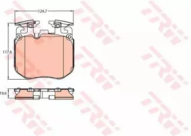 TRW GDB2147 Колодки торм.передние