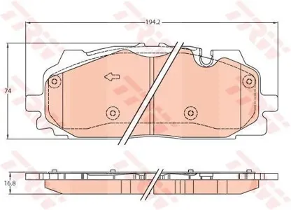 TRW GDB2158 Колодки торм.передние