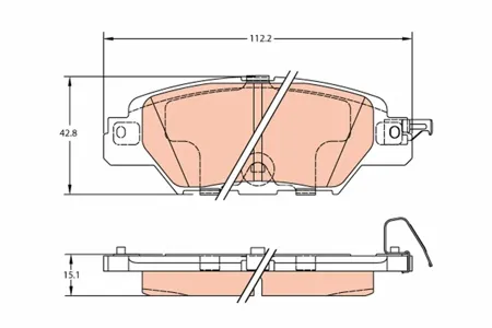 TRW GDB2163 Колодки торм. Mazda CX-5 14- задние