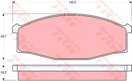 TRW GDB3117 Колодки торм. дисковые, комплект