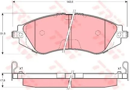TRW GDB3171 Колодки торм.передние