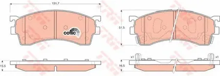 TRW GDB3209 Колодки торм.передние