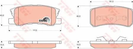 TRW GDB3247 GDB3247 803 02=FDB1604 колодки дисковые з. Mitsubishi Pajero/Montero 1.8GDi/3.2Di/3.5GDi 99>