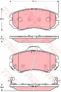 TRW GDB3386 Колодки торм.передние
