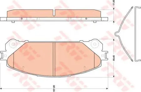 TRW GDB3484 Колодки торм.передние