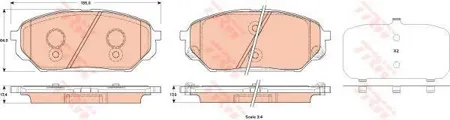 TRW GDB3527 Колодки торм.передние