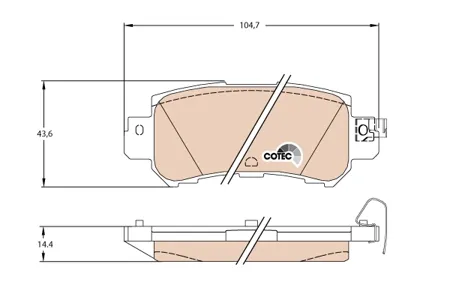 TRW GDB3539DT Колодки торм. Mazda CX-5 11- задн.