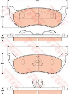 TRW GDB4132 Колодки торм.