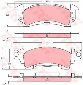 TRW GDB742 Колодки торм.