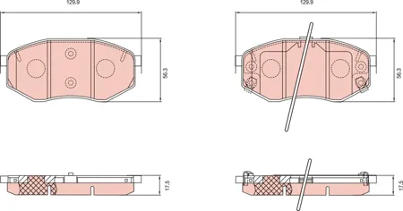 TRW GDB8145DT Колодки торм.