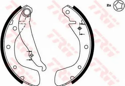 TRW GS8542 Колодки торм.барабанные Opel Astra F, Corsa C
