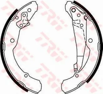 TRW GS8639 Колодки торм.барабанные Skoda Octavia 1.4-1.81.9TDiSDi 96>