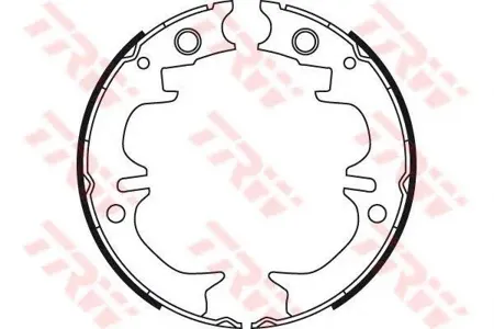 TRW GS8714 Колодки торм.барабанные [4655020060] ручника Toyota Camry 1.4-1.8 02>