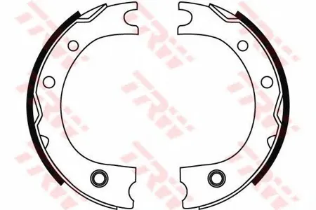 TRW GS8716 Колодки торм.барабанные Toyota Land Cruiser all 00>