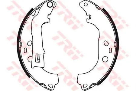 TRW GS8738 Колодки торм.барабанные [77362756] Fiat DobloIdea, Lancia Musa 1.41.3D-1.9JTD 02>