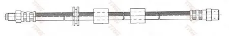 TRW PHB101 Шланг тормозной перед. L=445 BMW E34 1.8-5.0 M30M60 85>