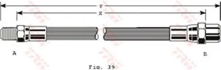 TRW PHB128 Шланг тормозной
