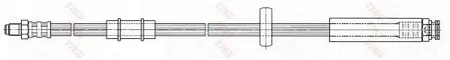 TRW PHB480 Шланг тормозной перед. L=495 Fiat Ducato 2.01.9TD2.5TDTDi <02