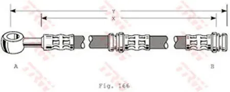 TRW PHD346 Шланг тормозной пер.