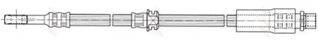 TRW PHD673 Шланг тормозной перед. L=445 Opel Astra H 1.2-2.0T 04>