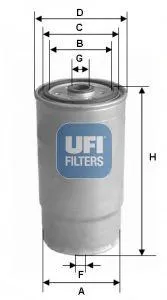 UFI 2412200 Фильтр топливный