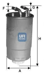 UFI 24ONE02 Фильтр топливный