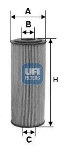 UFI 2515500 Фильтр масляный