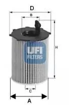 UFI 2516700 Фильтр масляный
