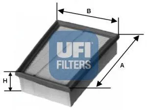 UFI 3014700 Воздушный фильтр Renault Clio Laguna Megane 1.4-2.0&16V 97>
