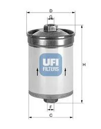UFI 3150200 Фильтр топливный Audi 80100A6 1.6-4.2, VW Golf 1.882-96
