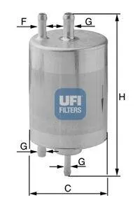 UFI 3184100 Фильтр топливный Mercedes W202W203W210W220W463 1.8-6.096>