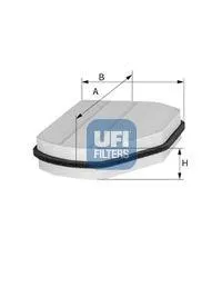UFI 5300700 Фильтр салона Mercedes W202W210 all 93>