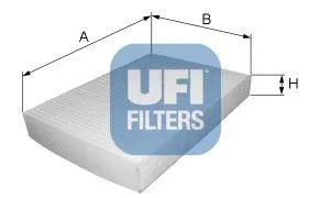 UFI 5304500 Фильтр салона Opel Corsa C Vectra C 00-