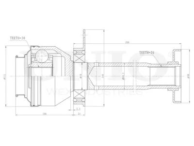 UNIO CVJ30103 Шрус VW TranSporter (T5) Multivan (T5) 03- внутр.