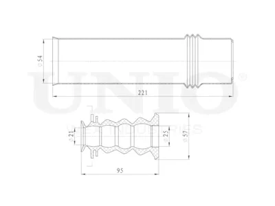 UNIO DUC10004 Комплект пыльника с отбойником