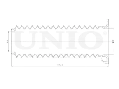 UNIO DUC10042 Пыльник амортизатора Honda Civic 05- перед.прав.