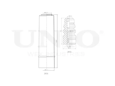 UNIO DUC50012 Комплект пыльник и отбойник (2 шт.)